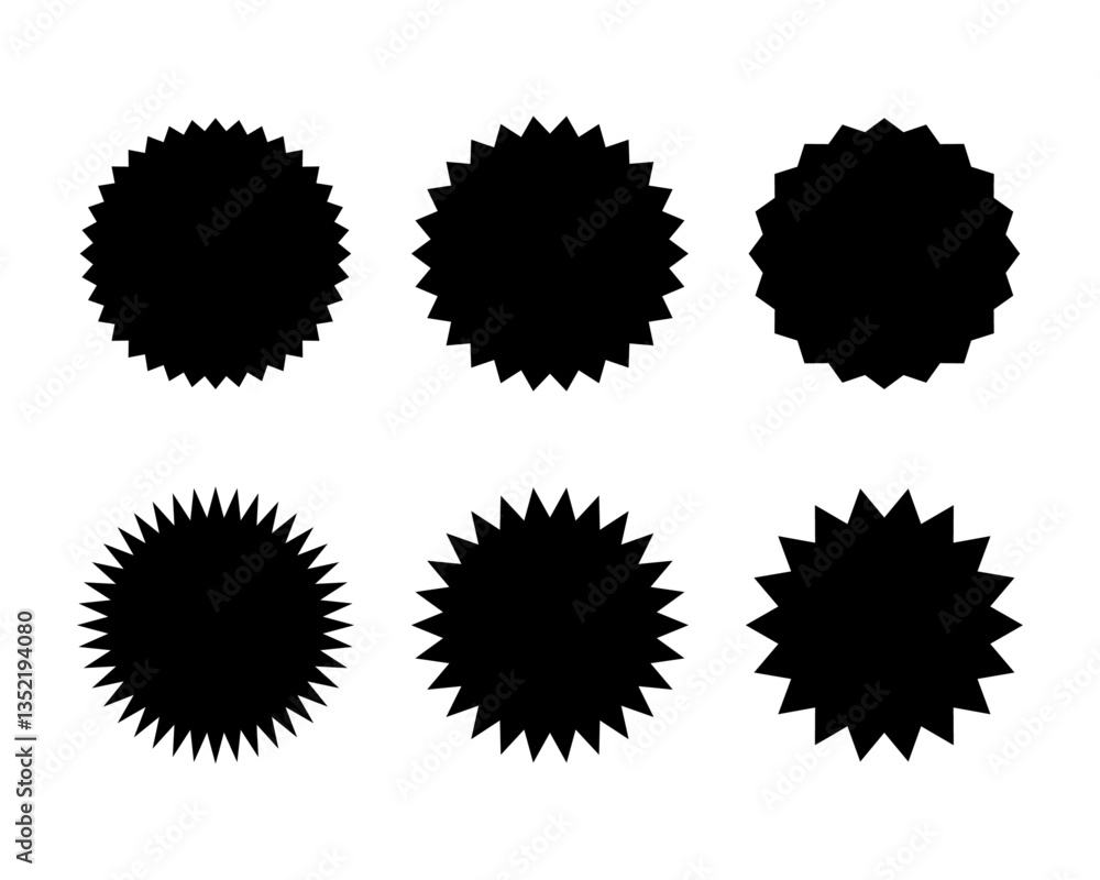 Fototapeta premium ギザギザのアイコン 