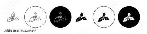Basil icon editable vector set
