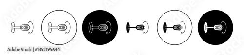car ignition icon editable vector set
