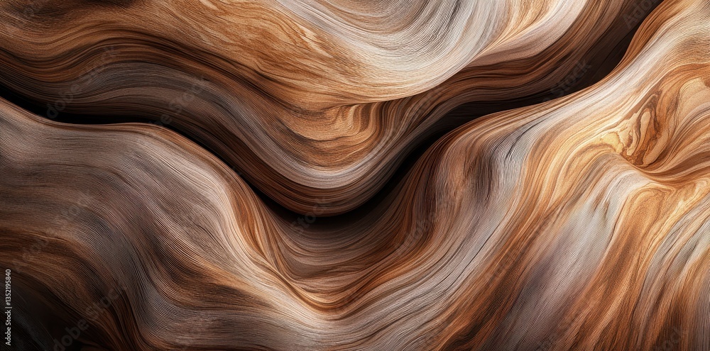 Abstract depiction of flowing wooden textures with varied color gradients Abstract depiction of flowing wooden textures with varied color gradients