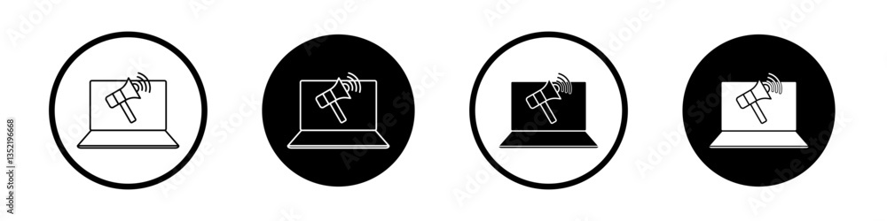 Digital marketing icon editable vector set Digital marketing icon editable vector set