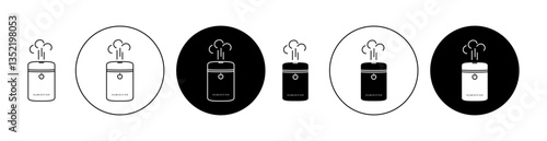 Humidifier icon editable vector set