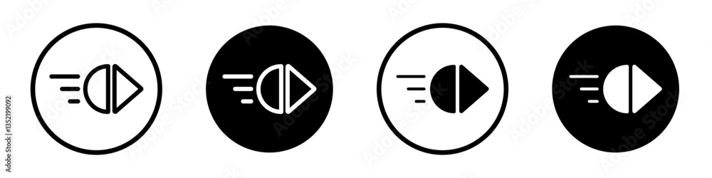 Motion Graphics icon editable vector set Motion Graphics icon editable vector set