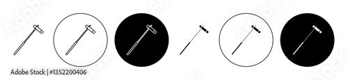 reflex hammer icon editable vector set