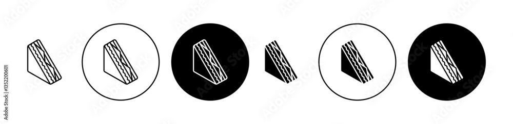 Sandwich icon editable vector set Sandwich icon editable vector set