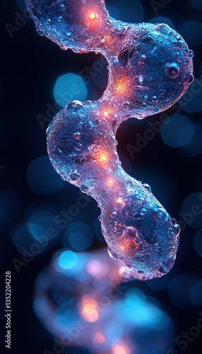 Microscopic Cellular Structure: A Symphony of Color and Form
