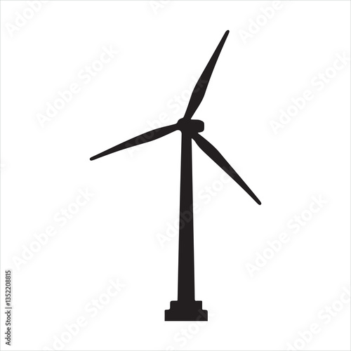 Windmill icon vector illustration design silhouette
