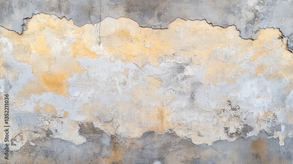 Fototapeta premium Abstract Textured Wall with Cracked Paint in Earthy Tones