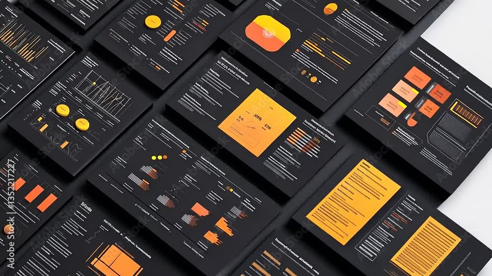 Data Visualization: Orange and Black Infographics Data Visualization: Orange and Black Infographics