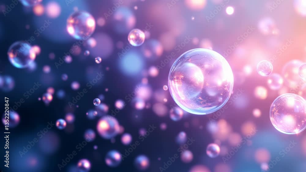 Mesmerizing Molecular Dance: A Journey into the Subatomic World. Vibrant colors, swirling particles, and intricate atomic structures create a hypnotic visual experience, perfect for science,          