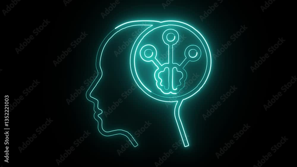 logical thinking free icon isolated on black background HD video motion graphic animation logical thinking free icon isolated on black background HD video motion graphic animation