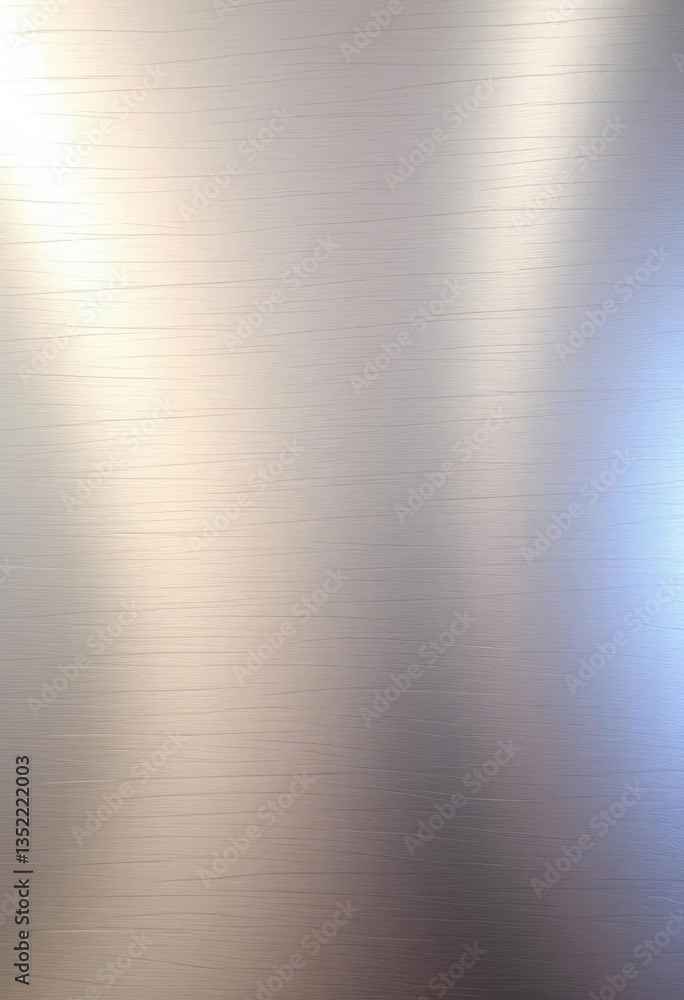 Obraz premium Brushed stainless steel surface, metallic sheen, reflective highlights, aluminum, metallic