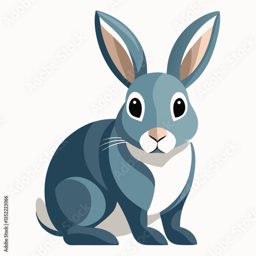 Rabbit character vector cute animal-10