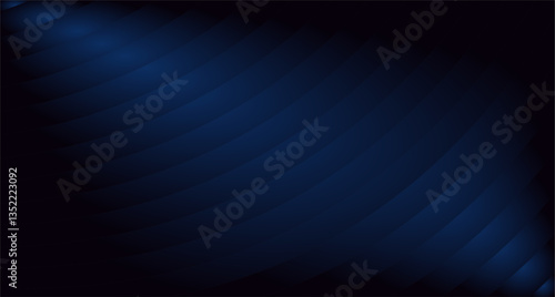 Midnight Blue Abstract Curve Background