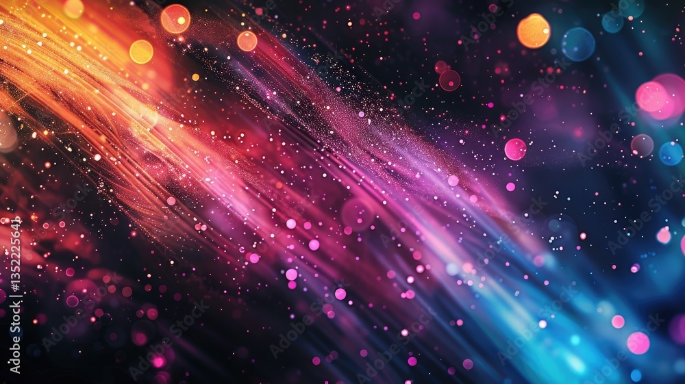 Fototapeta premium Abstract of digital shape or line and technological cyber style particle design connect in surreal electronic shape designing. High tech scenery express seamless pattern perfect for wallpaper. AIG53.