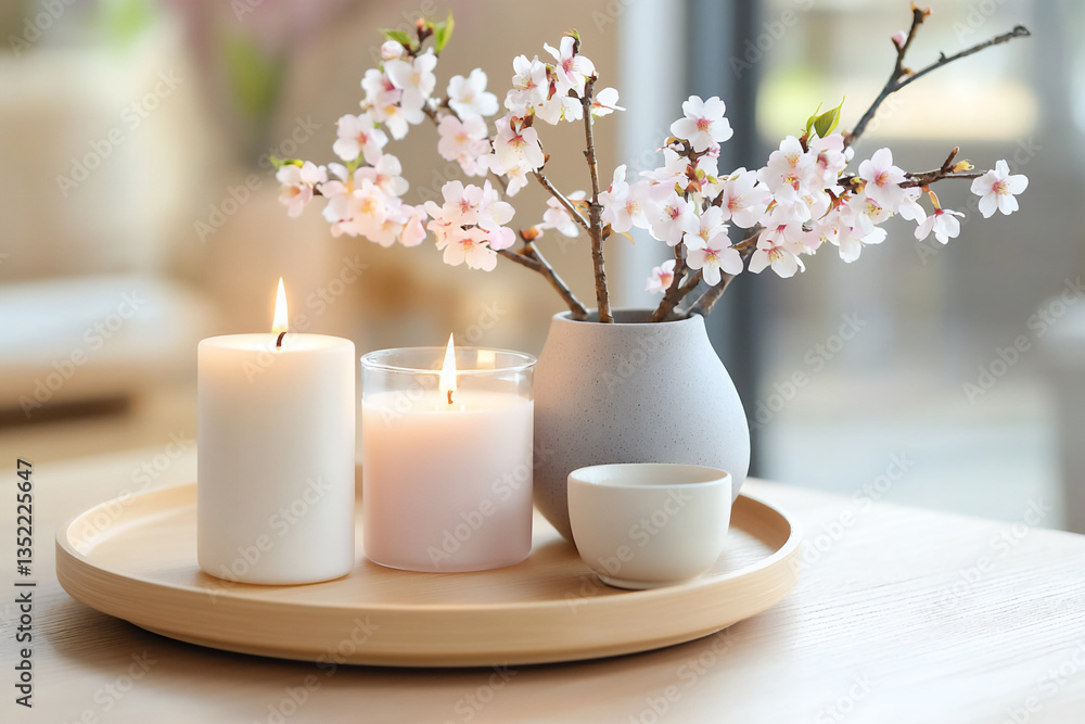 P A beautiful arrangement of soy candles with P A beautiful arrangement of soy candles with