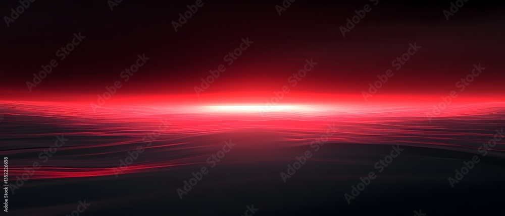 Crimson Light Breaking Through Mysterious Black Mist - Seamless Abstract Digital Crimson Light Breaking Through Mysterious Black Mist - Seamless Abstract Digital