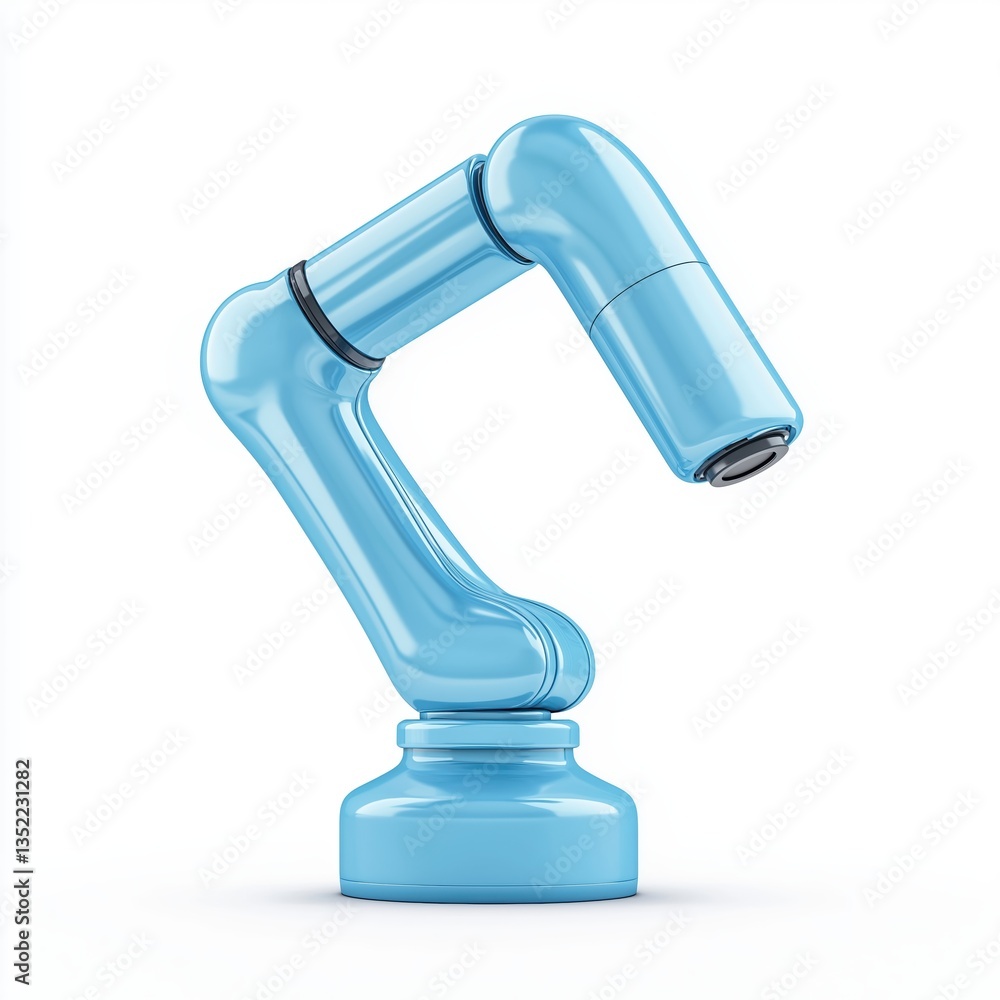 Blue Robotic Arm Design for Industrial Automation and Futuristic Technology Applications Blue Robotic Arm Design for Industrial Automation and Futuristic Technology Applications