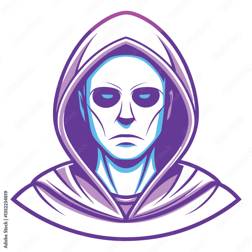 A mysterious and abstract humanoid figure. A mysterious and abstract humanoid figure.