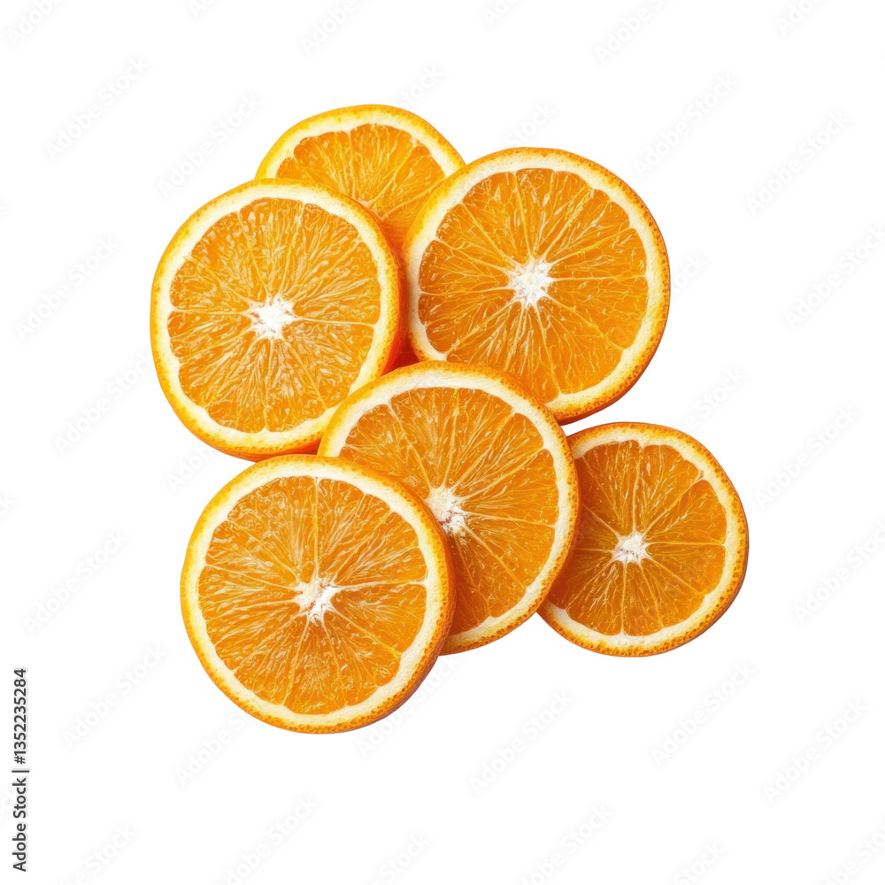slices of orange on white slices of orange on white