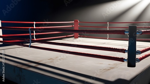 Wallpaper Mural A round boxing ring with red ropes Torontodigital.ca