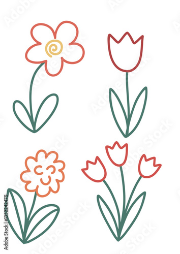 Flores Siluetas