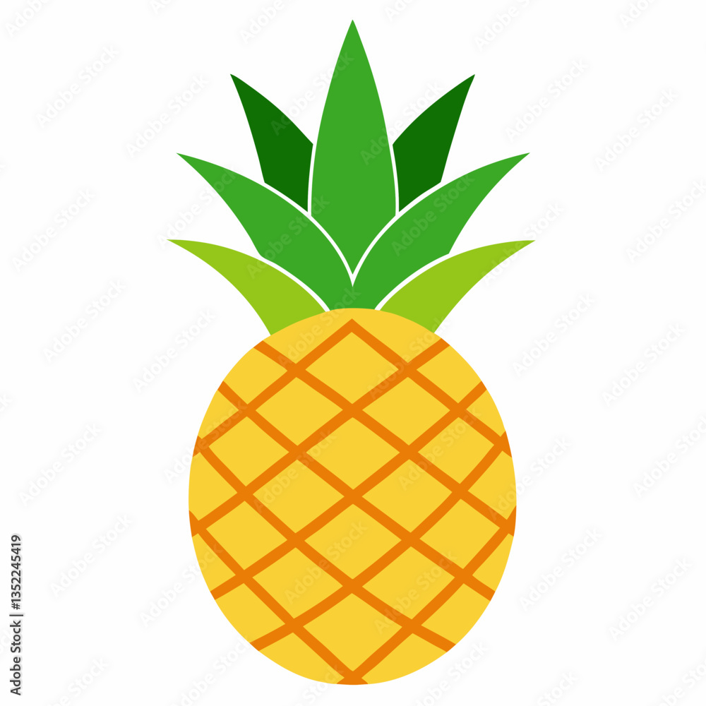 vector illustration of pineapple vector illustration of pineapple