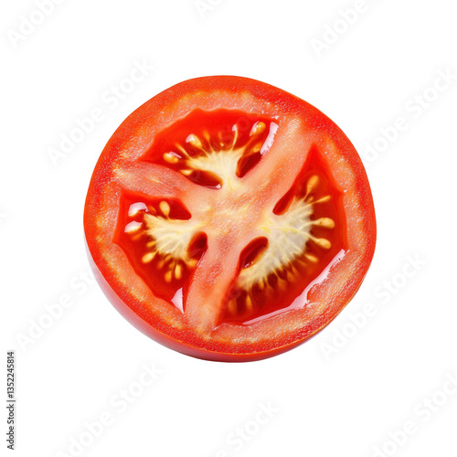 Wallpaper Mural tomato slices isolated on white background Torontodigital.ca