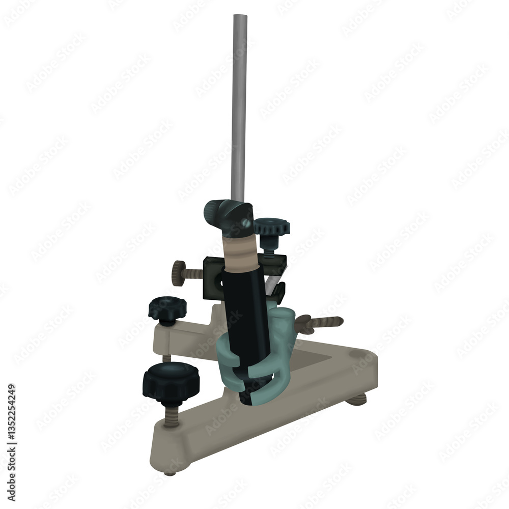 Naklejka premium microscope isolated on white