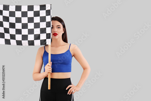 Beautiful young woman with ...