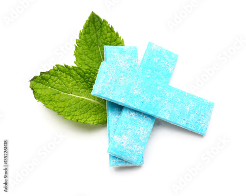 Fresh chewing gums with min...