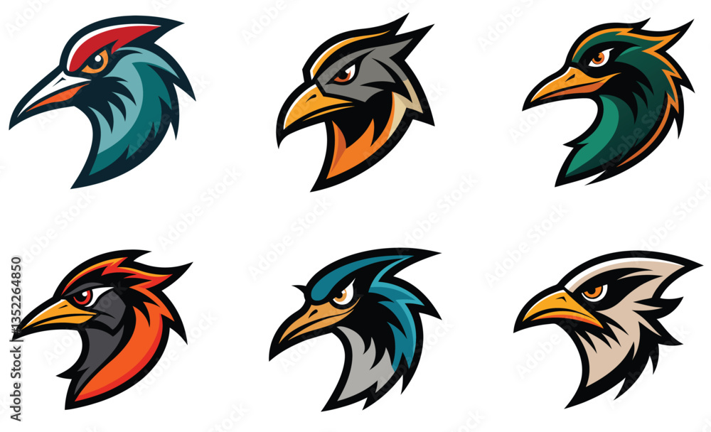Fototapeta premium Anhinga head mascot logo design vector