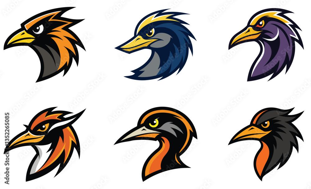 Fototapeta premium Anhinga head mascot logo design vector