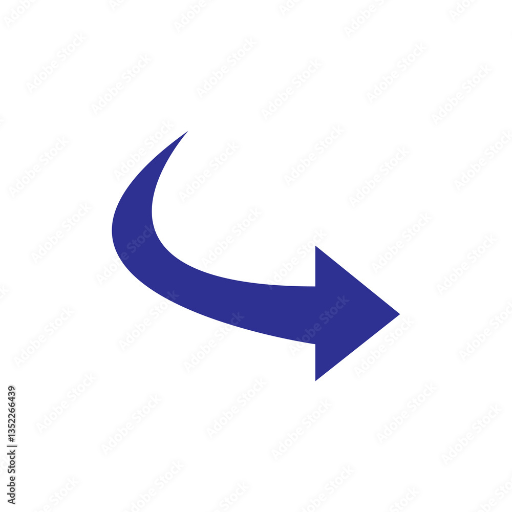 curve arrow sign curve arrow sign