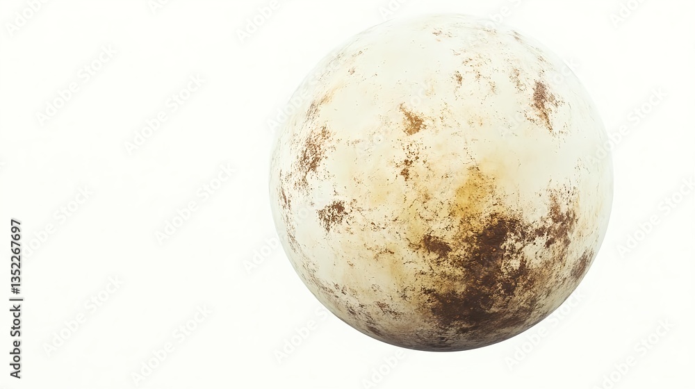 Isolated Transparent Planet in Space With Subtle Textures and Colors Isolated Transparent Planet in Space With Subtle Textures and Colors