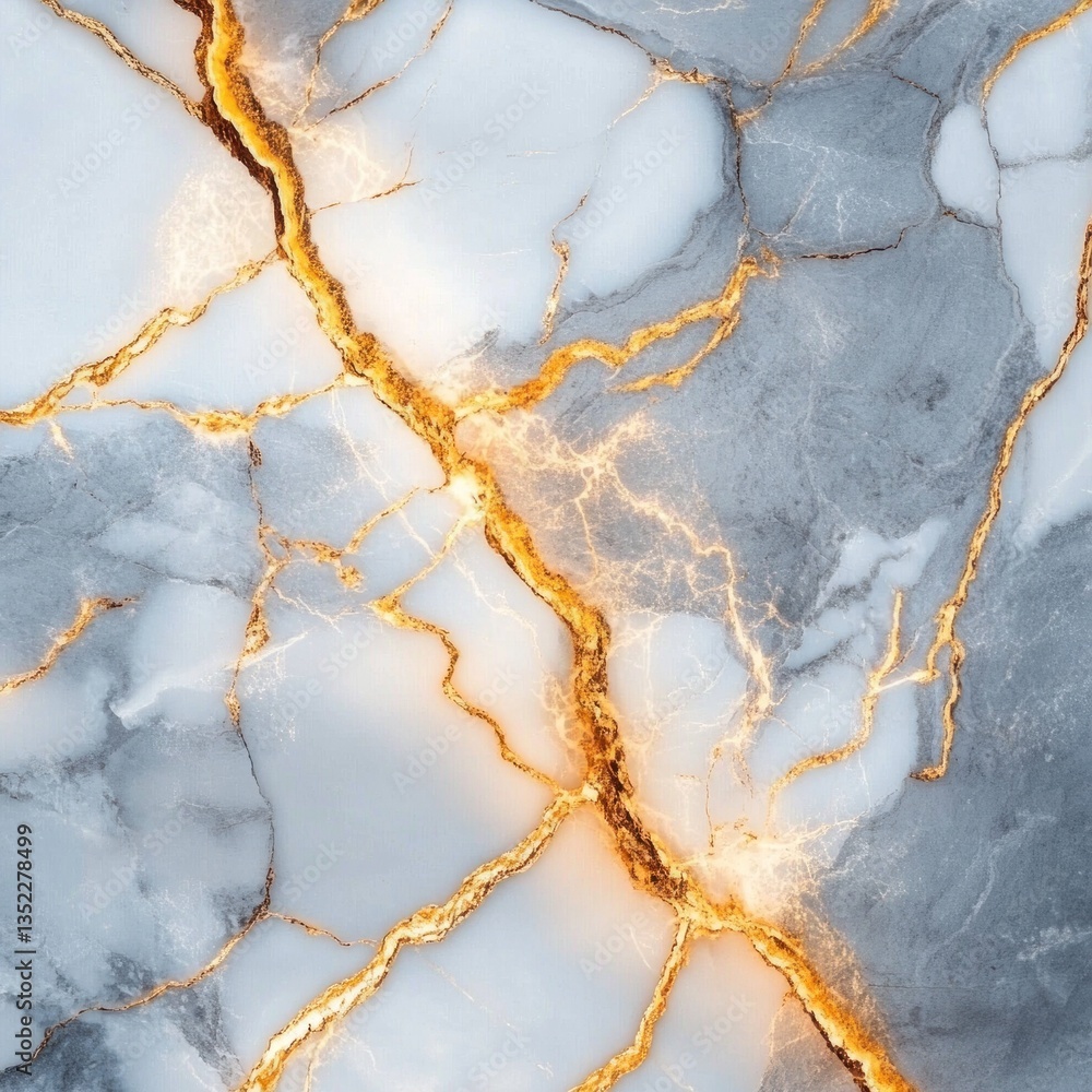 An abstract macro view showing marble with gold veining detail An abstract macro view showing marble with gold veining detail