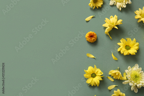 Beautiful yellow chrysanthe...