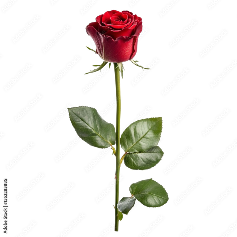 Fototapeta premium Single Red Rose Abstract Background