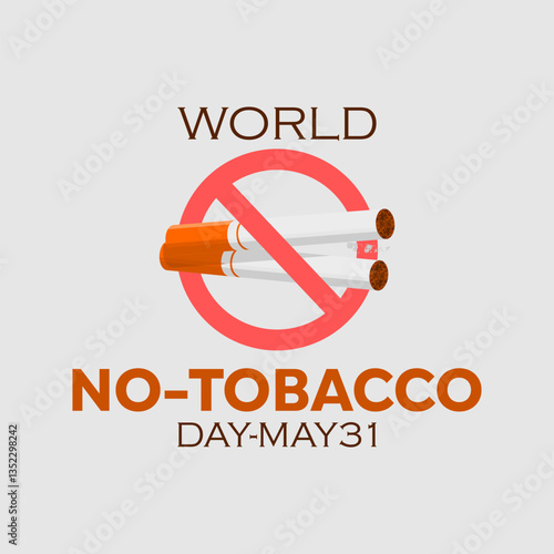 Vector graphic of World No-Tobacco Day ideal for World No-Tobacco Day celebration.
