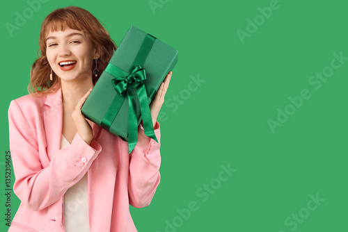 Beautiful young woman with ...