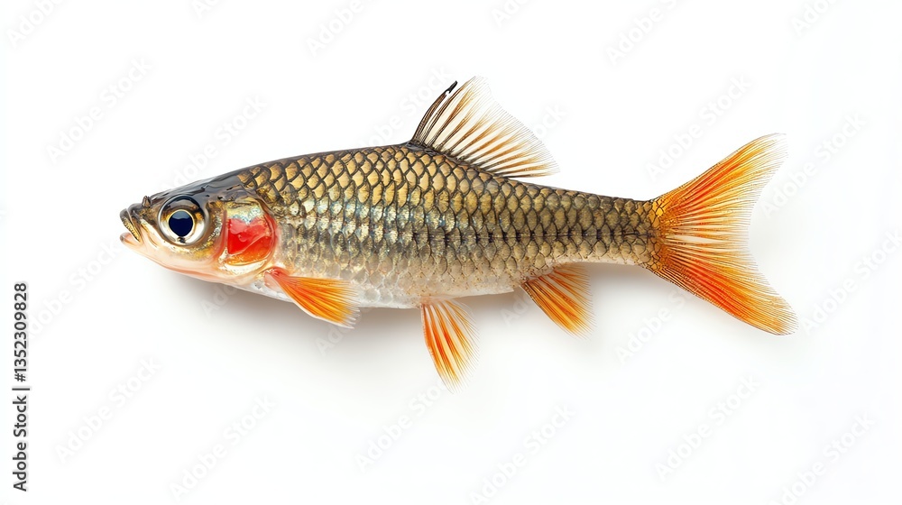 Fototapeta premium Hampala barb on White background