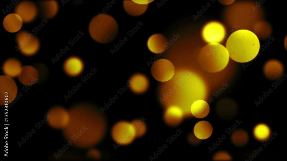 Golden Bokeh Lights Abstract Background Sparkling Shimmering Glowing Blurred Night Dark Yellow Circles Festive Celebration Golden Bokeh Lights Abstract Background Sparkling Shimmering Glowing Blurred Night Dark Yellow Circles Festive Celebration