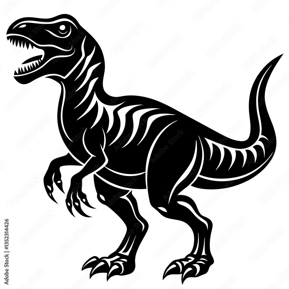 Fototapeta premium Dinosaur Silhouette