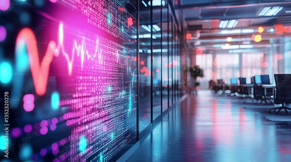 Stylish open workspace, modern technology and creative ambiance. IT office, call center workspace concept. Stylish open workspace, modern technology and creative ambiance. IT office, call center workspace concept.