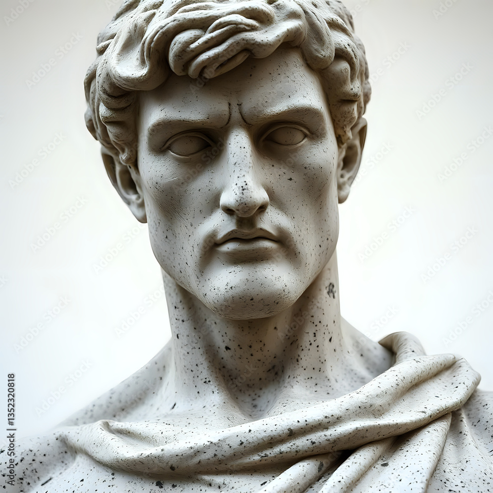 Obraz premium Close -up stone sculpture of men