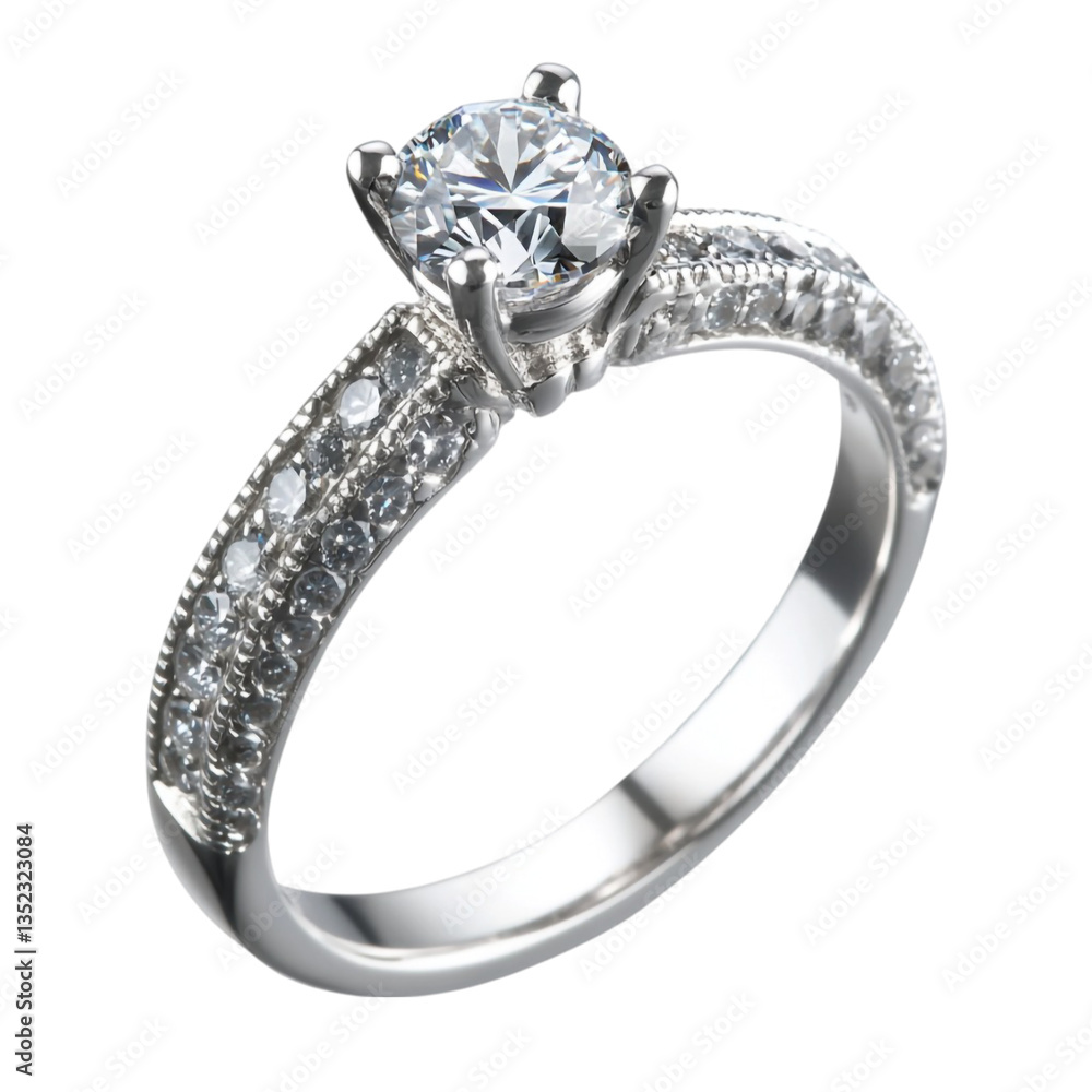 Sparkling Diamond Engagement Ring Elegant Jewelry Design Sparkling Diamond Engagement Ring Elegant Jewelry Design
