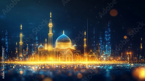 Ramadan kareem Islamic background design with arabic calligraphy and ornament Translation of arabic calligraphy Ramadan kareem