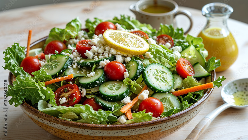 vegetable salad with feta cheese and olives vegetable salad with feta cheese and olives