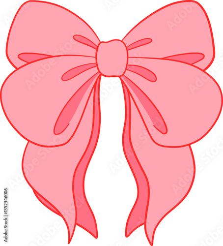 Wallpaper Mural Coquette Pink Bow Ribbon Torontodigital.ca