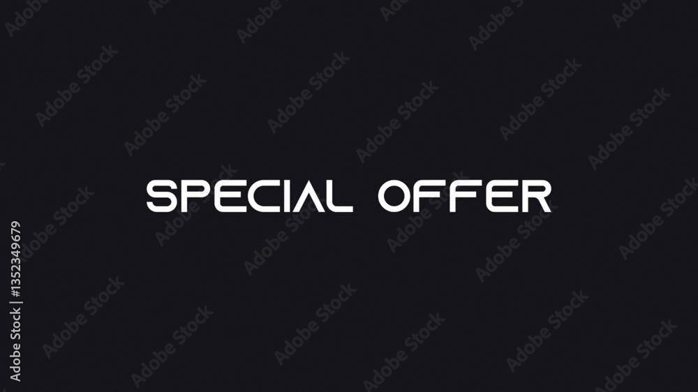Special Offer - High-Quality 3D Text Animation for Discounts & Promotions Special Offer - High-Quality 3D Text Animation for Discounts & Promotions